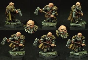 Figurka Dwarf Ranger 28mm Scibor 28FM0165 24H