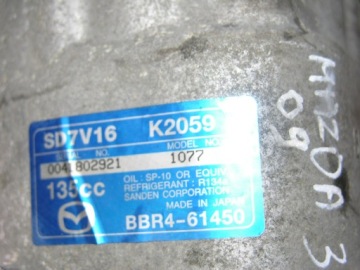 фото thumb №3, Mazda 3 1.6d 08- компрессор кондиционера компрессор