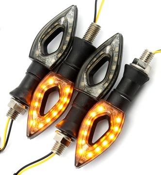 BLINKER KIERUNKI MOTORRAD STRZAŁKI 12 LED (LEUCHTDIODE) 4 STÜCK SET / SATZ BLINKER