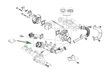 Заглушка EGR RENAULT Laguna Megane Scenic 2.0 dCi