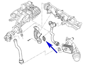 Заглушка EGR Opel Insignia Astra Zafira 2.0 CDTI