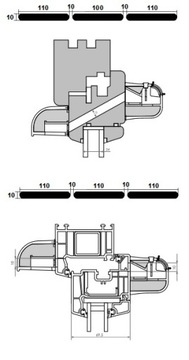 Воздухоотводчик VENTEC VT 301 СВЕТЛО-КОРИЧНЕВЫЙ/БЕЛЫЙ