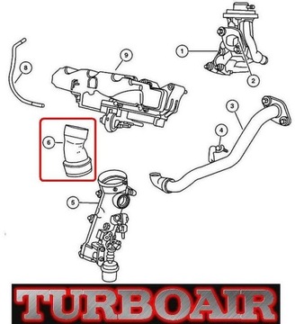 фото thumb №6, Chrysler pt 2,2 шланг turbo шланг turbo інтеркулер 05080430aa