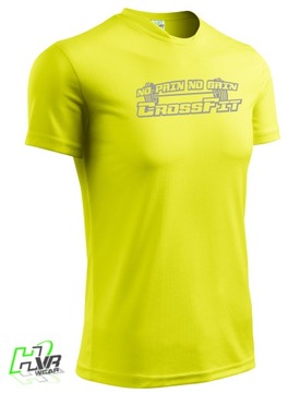 TERMICZNY T-SHIRT NA SIŁOWNIĘ CROSSFIT ODBLASKOWA