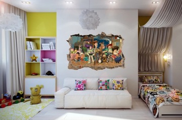 НАСТЕННЫЕ НАКЛЕЙКИ Отверстие TOY STORY 18 115x75 см