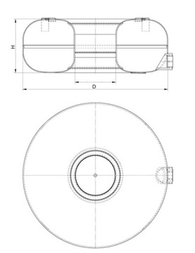 BORMECH 650/180 50L BUTLA ZEWNĘTRZNA PEŁNA ZBIORNIK LPG