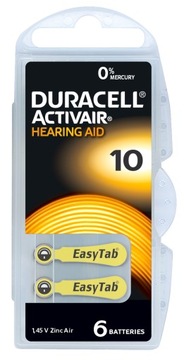 Duracell 10 PR70 Hg0 Слуховые батарейки 30 шт.