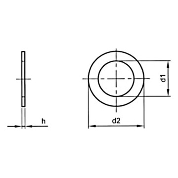 Проставки DIN 988 45x55x0,1 CZ 200 шт.