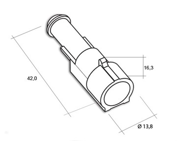 Розетка Superseal 1.5 (1-PIN)