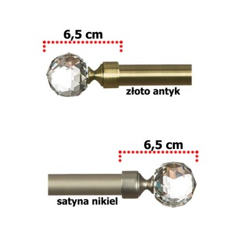 KARNISZ METALOWY Z1914 POJEDYNCZY 19 mm / 160 cm