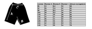 Kolorowe krótkie spodenki, szorty - granat - 122