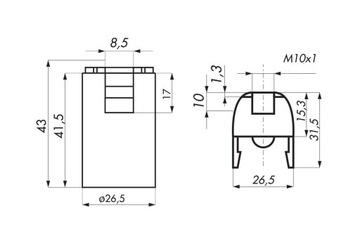 РОЗЕТКА ДЛЯ ЛАМПЫ EDISON ПЛАСТИКОВЫЙ ДЕРЖАТЕЛЬ E14 2A