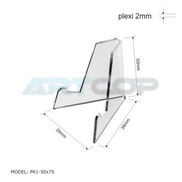 Подставка из PLEXI для небольших буклетов, визиток, ценников.