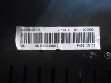 фото thumb №4, Счетчик приборы fabia ii 1.4 tdi 5j0920801c