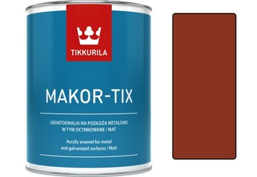 Краска оцинкованная Tikkurila Makor-tix 10л красный оксид