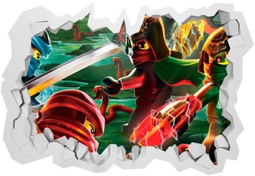 3D наклейки LEGO NINJAGO для детей 70x50