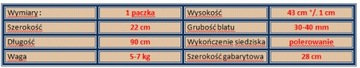 Ławka ogrodowa LOLA 70 Impregnowana PRODUCENT