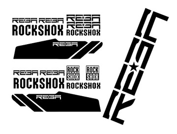 Набор наклеек на амортизатор ROCK SHOX REBA