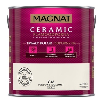 MAGNAT Ceramic farba ścian 5L C48 PERŁOWY DOLOMIT