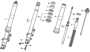 KAPTURKI USZCZELNIACZE LAG Yamaha DT 125 X 05-06 NOWE