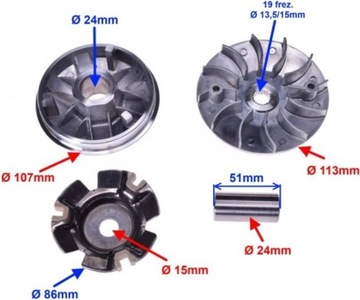 ВАРИАНТ ДЛЯ КИТАЙСКОГО СКУТЕРА QUAD ATV 125 150 GY6 4T