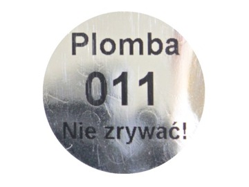 PLOMBY GWARANCYJNE STICKER FI20 mm VOID lustrzany 1000szt