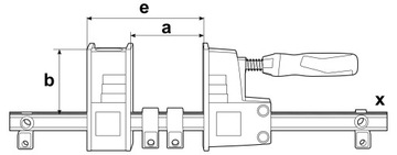 Регулируемый столярный зажим Bessey KREV 1000/95