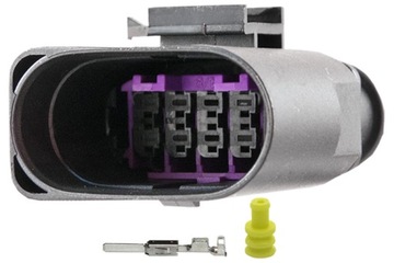 6x0973815 разъём 10 pin соединитель штекер гнездо vw 1,5 фото №1