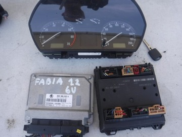 Комп'ютер набір skoda fabia i 1.2 6v 03d906032a фото №1