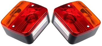 Лампа задняя комбинированная прицепы лампочка 12v пара фото №1