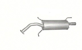 Глушитель конечный mitsubishi lancer poj.1,3+1,6 02-08r. фото №1