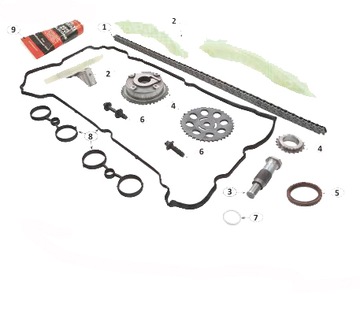 Цепь распределительный вал peugeot 207 308 508 1.616v 150 фото №1