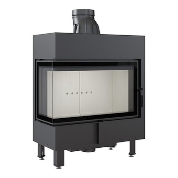 Fireplace liner fireplace angular left grilles lucy 14 kw eco-project+ free of charge, фото