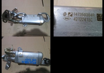 Radiator exhaust gases nissan pulsar 1, 5dci 147350364r, фото