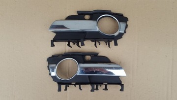 Opel vectra c gts lattice left chrome front bumper, фото