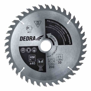 Dedra saw disk for wood 205x30 24z disk hm, фото