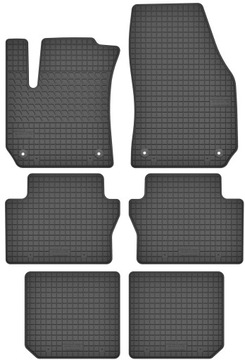 Opel zafira b (05-11) коврики резиновые пукли 7os. черное коврики на замены, фото