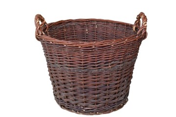 Basket wicker size 40' casing on flowers, фото