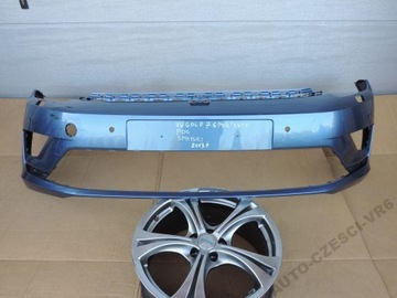 Vw golf vii sportsvan front bumper 7, фото