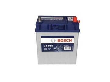 Аккумулятор bosch серебро s4018 40ah 330a права+ -, фото