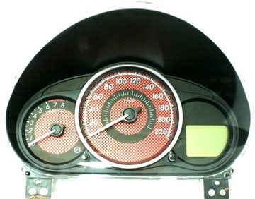 Instrument panel mazda 2 de13 2008 km/ h europe, фото