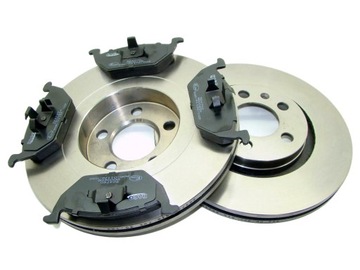 Disks x2+ pads front fabia octavia golf 4, фото