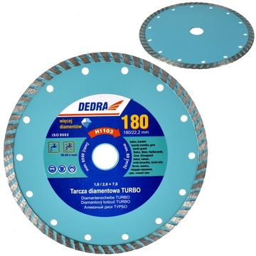 Dedra diamond disk cutting super turbo 110/ 22, 2 h1141, фото