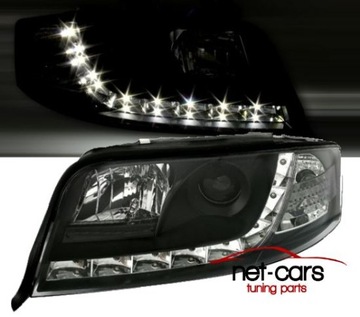Headlights audi a6 c5 01-04 dayline led backlight b, фото