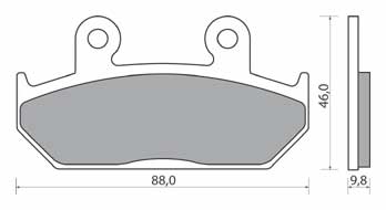 Pads honda nx 500 650 dominator xl 600 transalp, фото