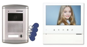 Video intercom commax cdv-70h drc-4can rfid з reader cards 1 key chains, фото