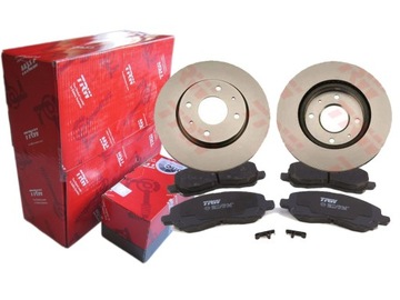 Тормозные диски+ колодки trw перед mitsubishi lancer от 03, фото