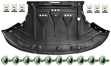 Audi a6 c6 2004-2012 защита двигателя заклепки hdpe, фото