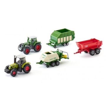 Set tractors 1 trailer siku 6286, фото