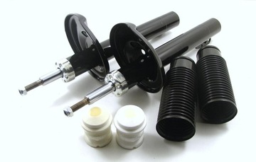 Shock absorbers x2 front+bumpers+protection fiat uno 1983-2001, фото